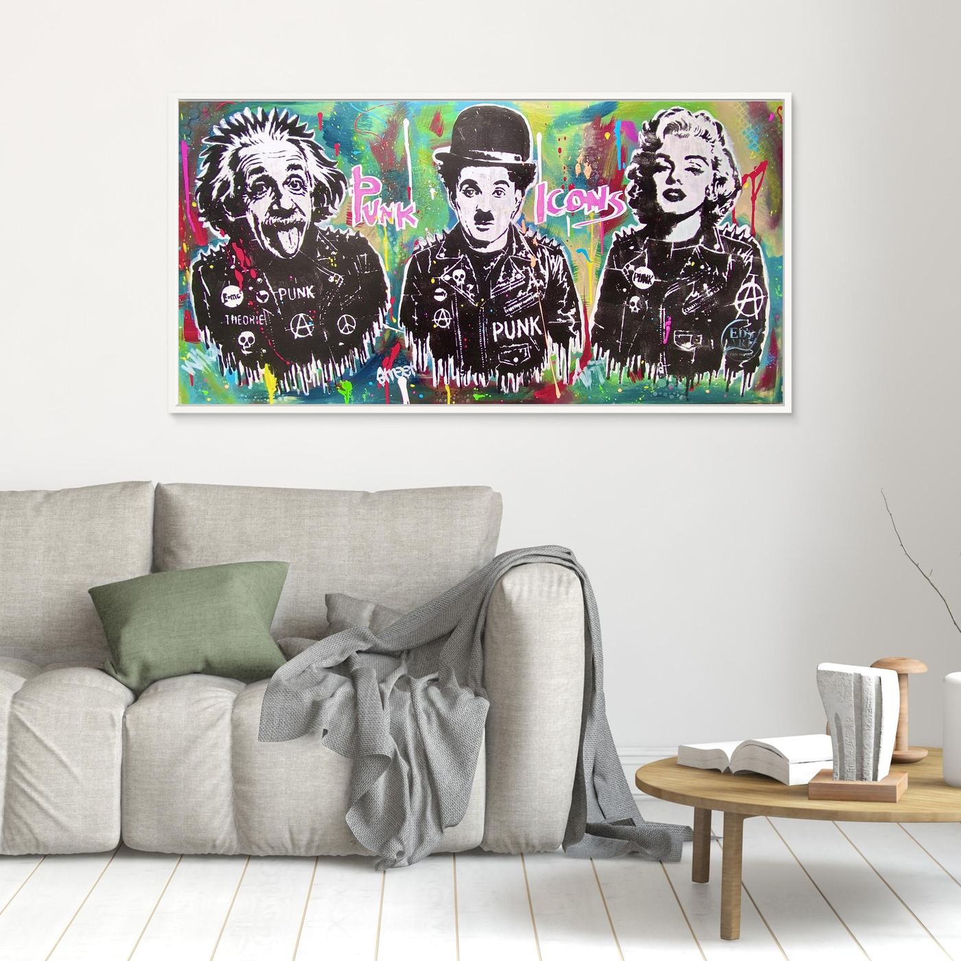 Punk Icons print on canvas