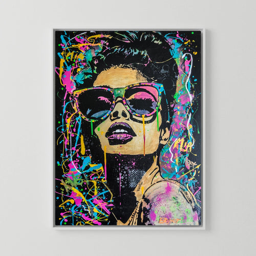 Mia print on canvas
