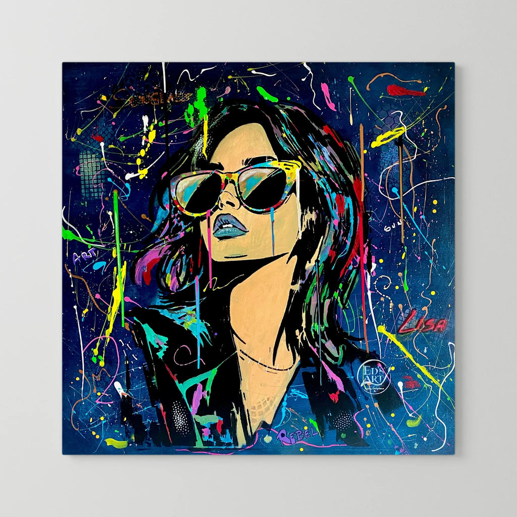 Lisa print on canvas