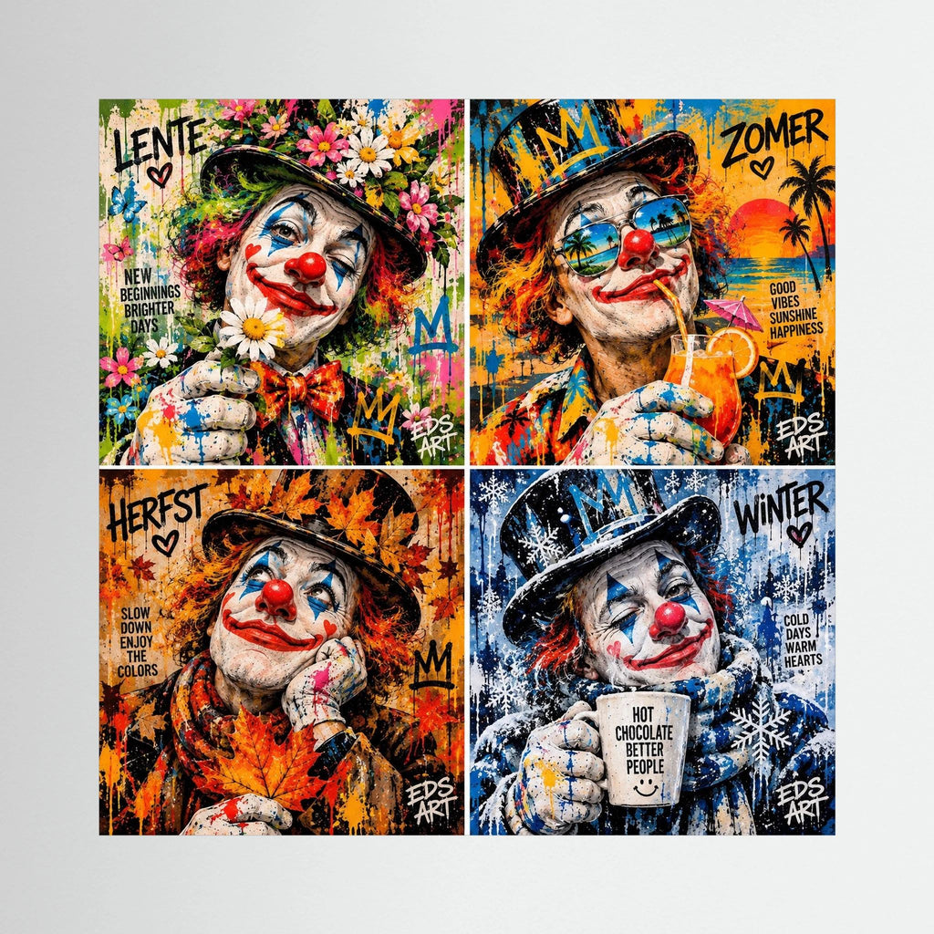 Four Seasons of Joy - print on canvas