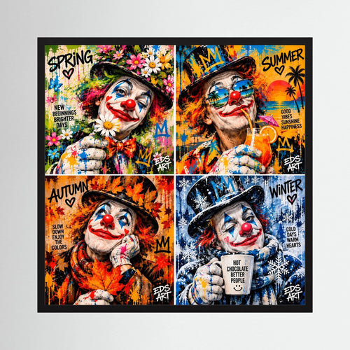 Four Seasons of Joy - print on fine art paper. 