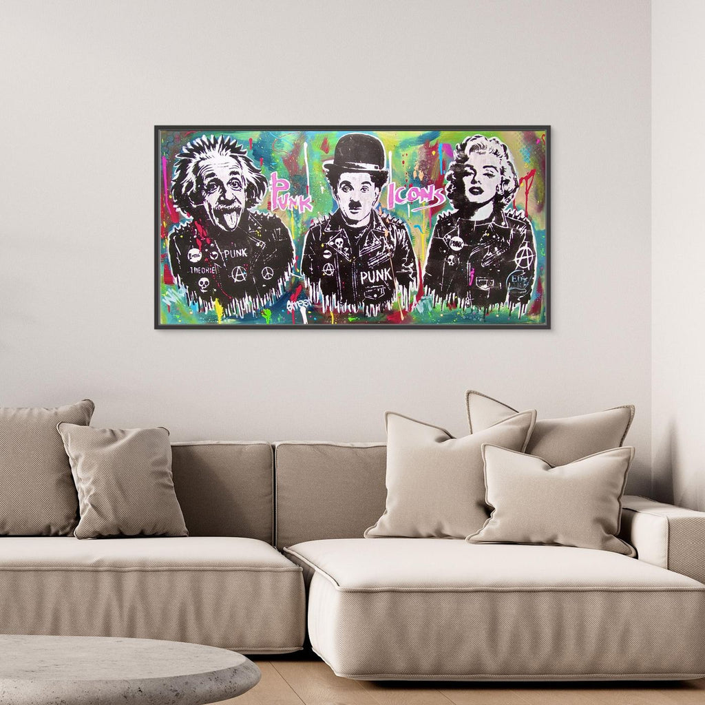 Punk Icons print on canvas
