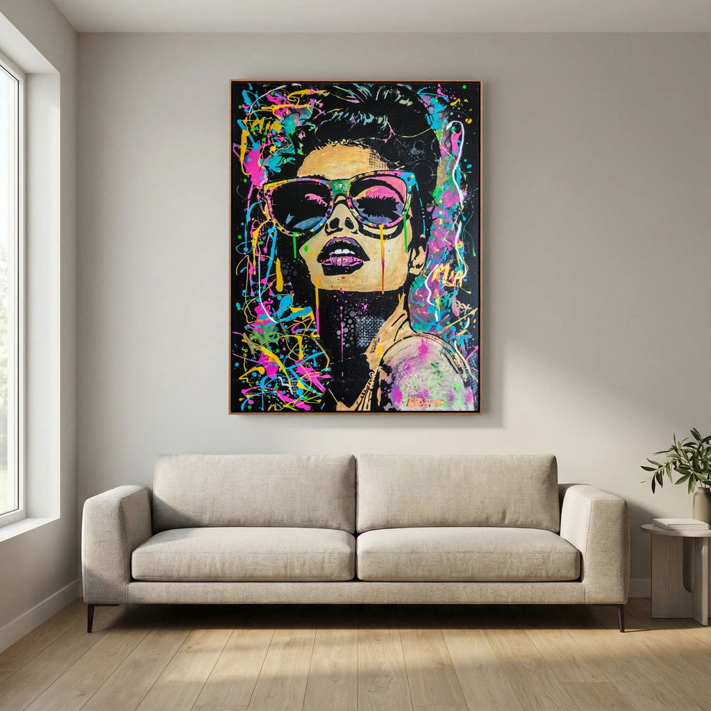 Mia print on canvas