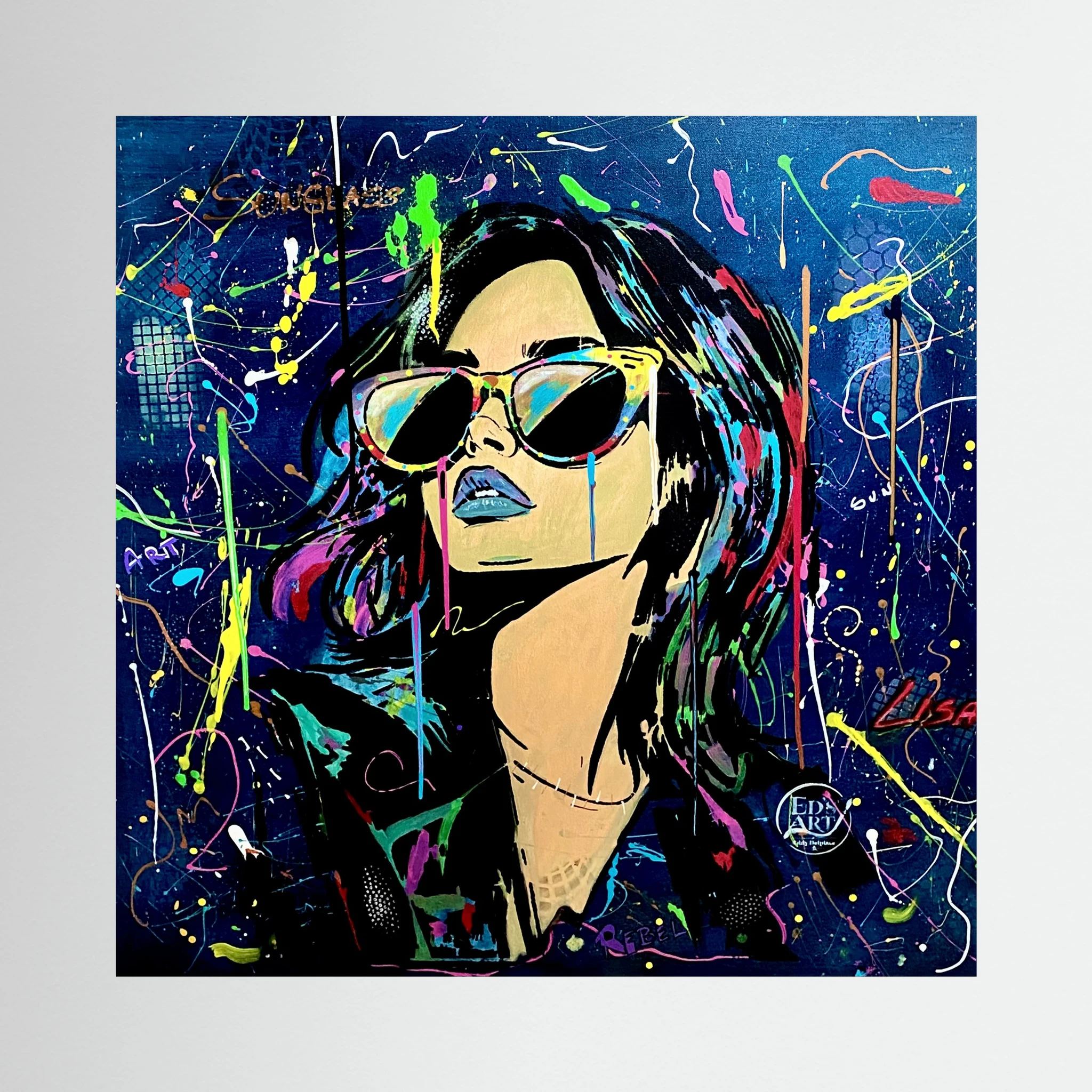 Lisa print on canvas