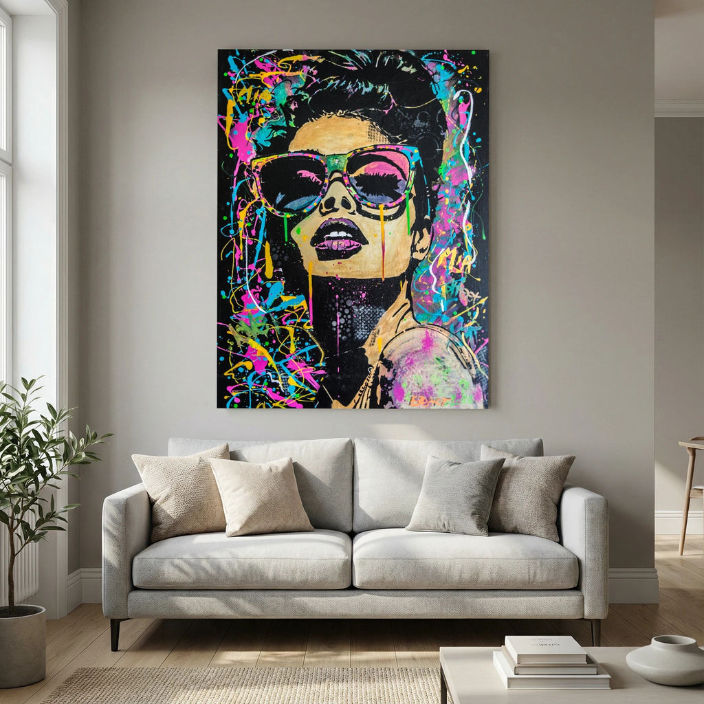 Mia print on canvas