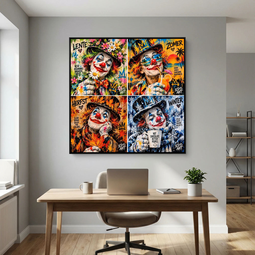 Four Seasons of Joy - print on canvas