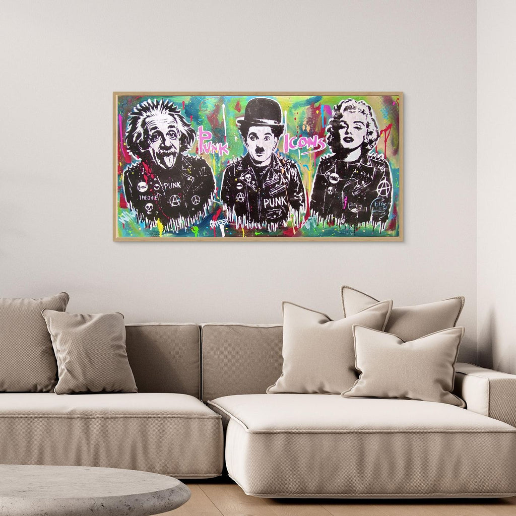Punk Icons print on canvas