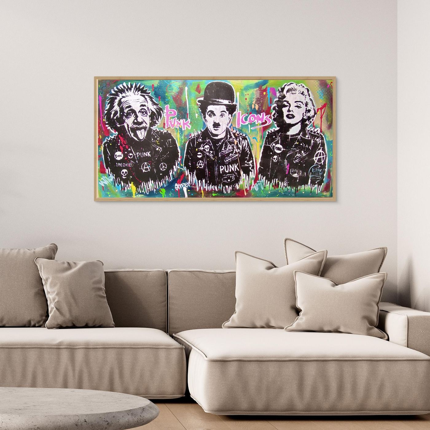 Punk Icons print on canvas