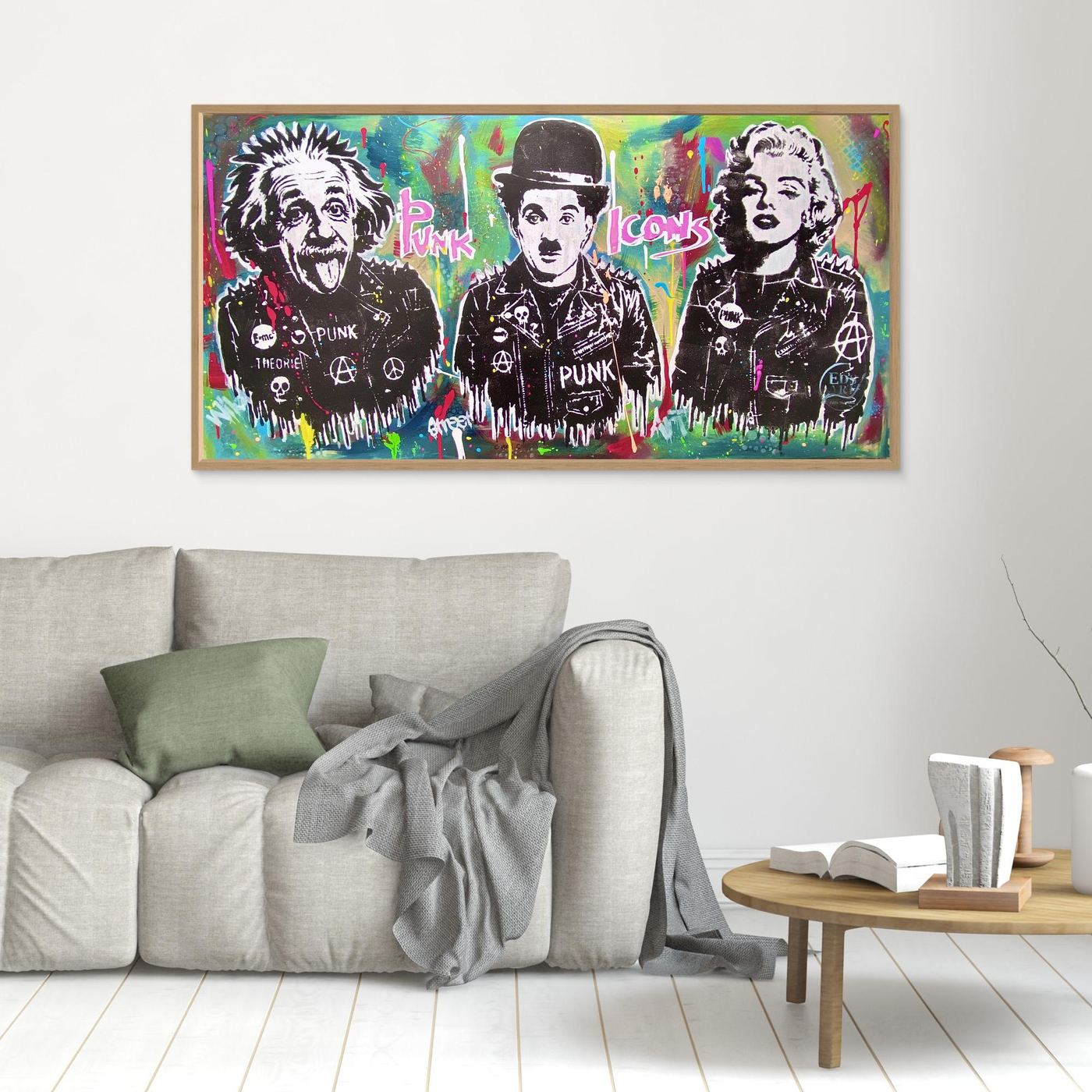 Punk Icons print on canvas