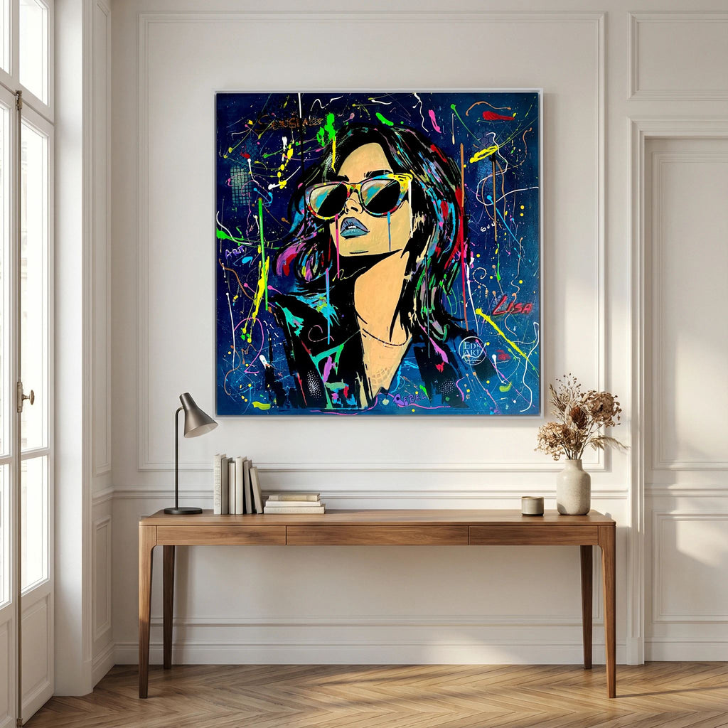 Lisa print on canvas