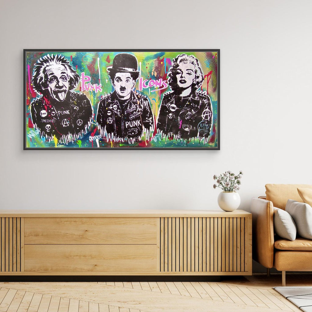 Punk Icons print on canvas