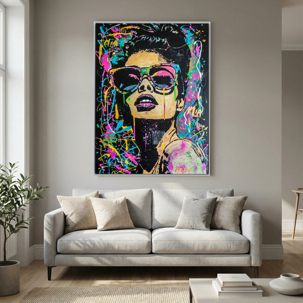 Mia print on canvas