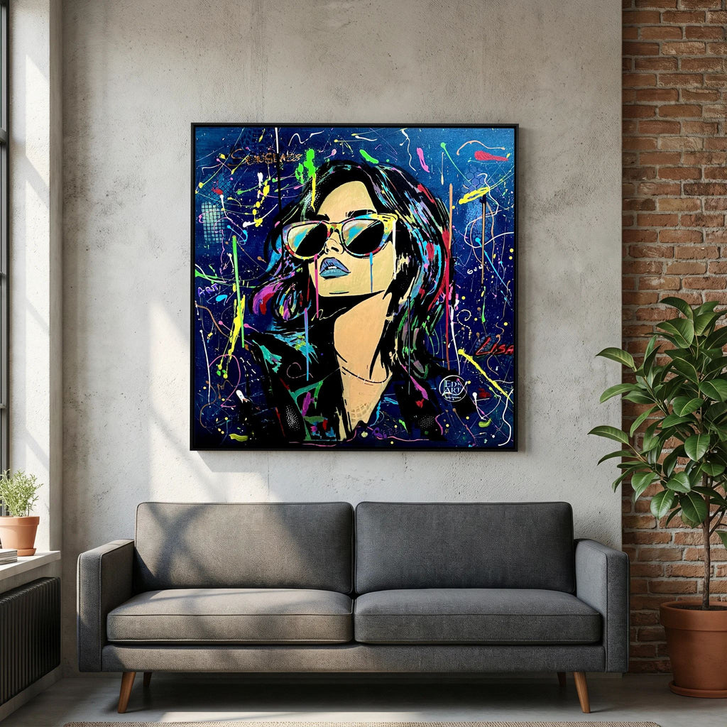 Lisa print on canvas