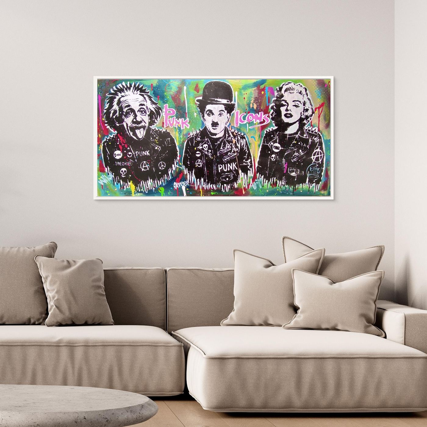 Punk Icons print on canvas