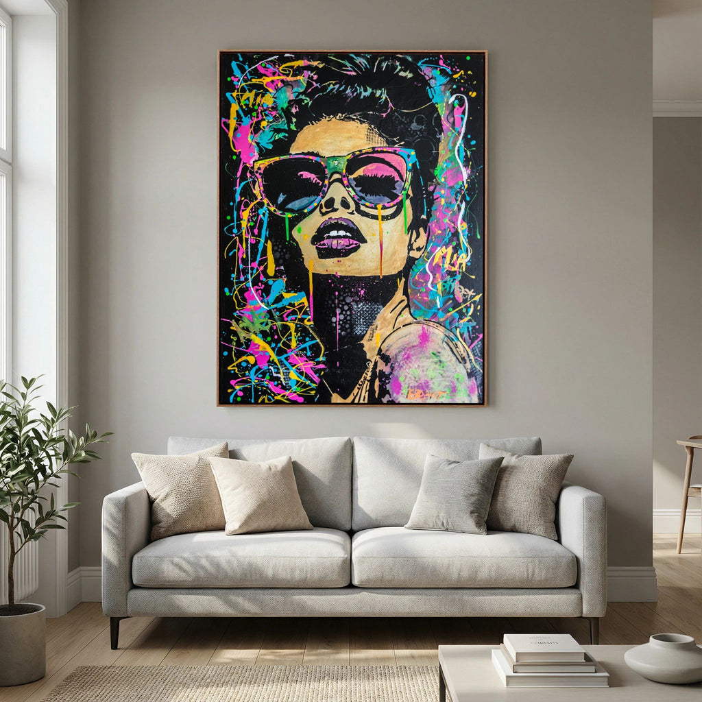 Mia print on canvas