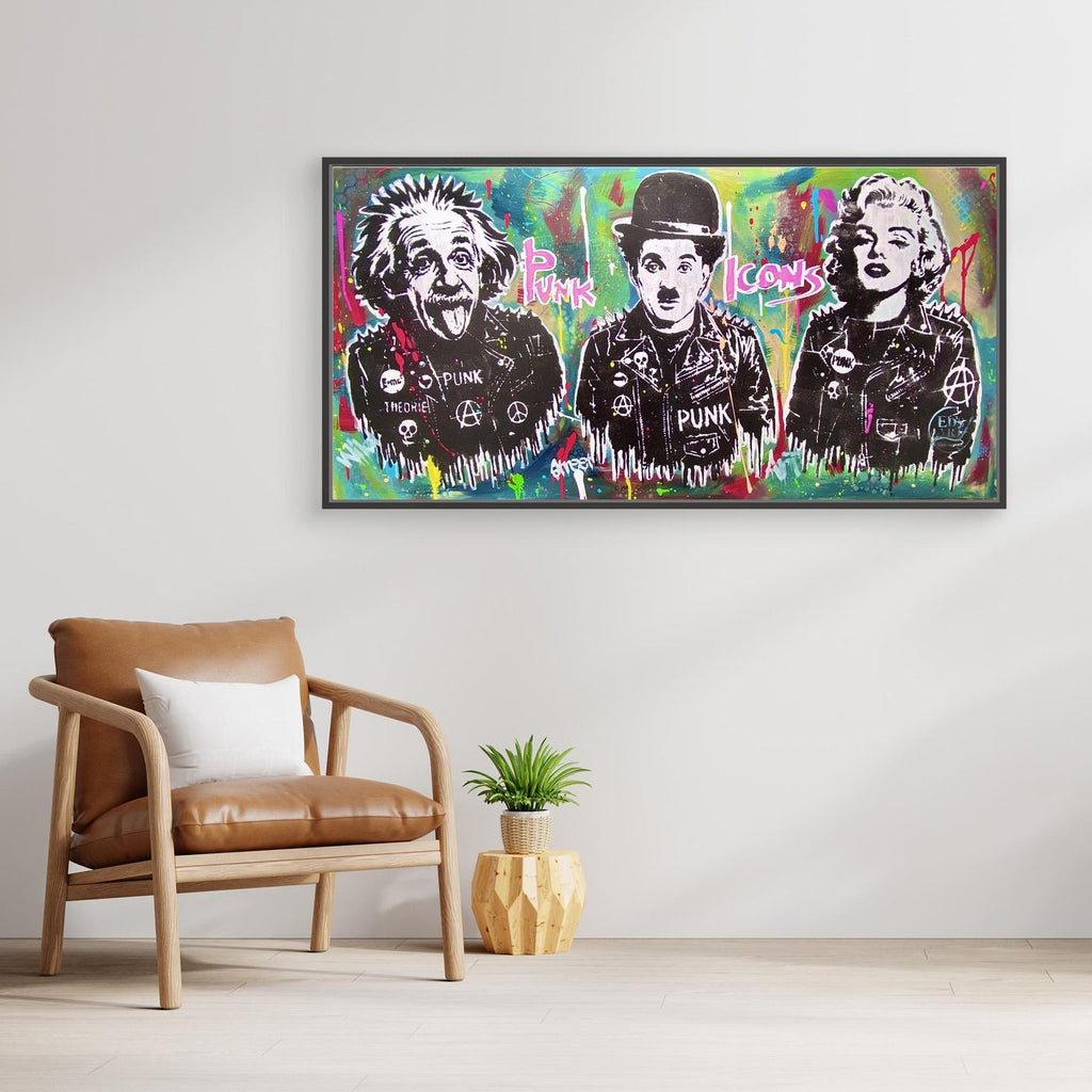 Punk Icons print on canvas