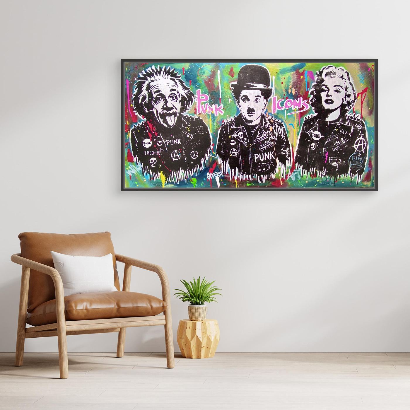 Punk Icons print on canvas