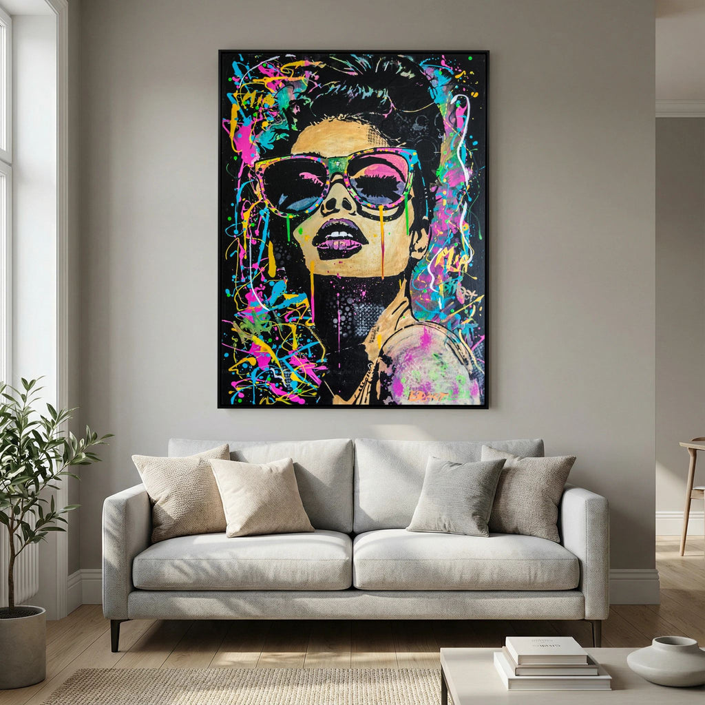 Mia print on canvas