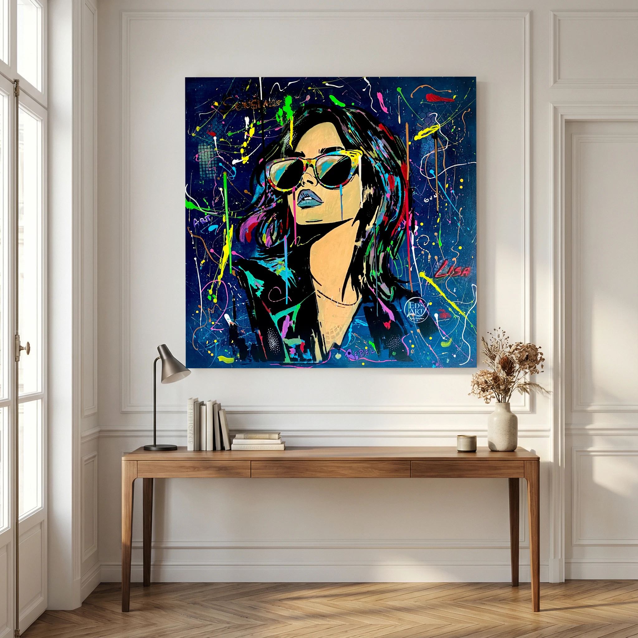 Lisa print on canvas