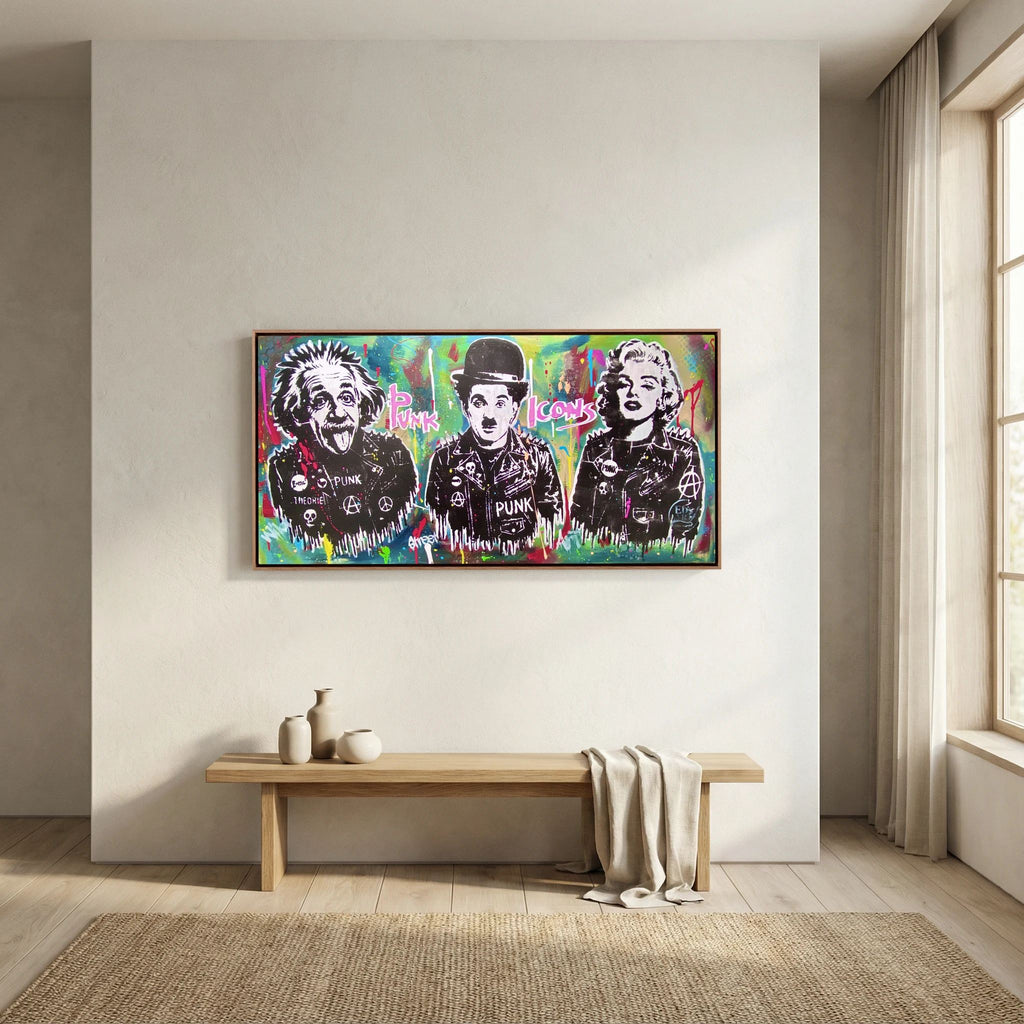 Punk Icons print on canvas
