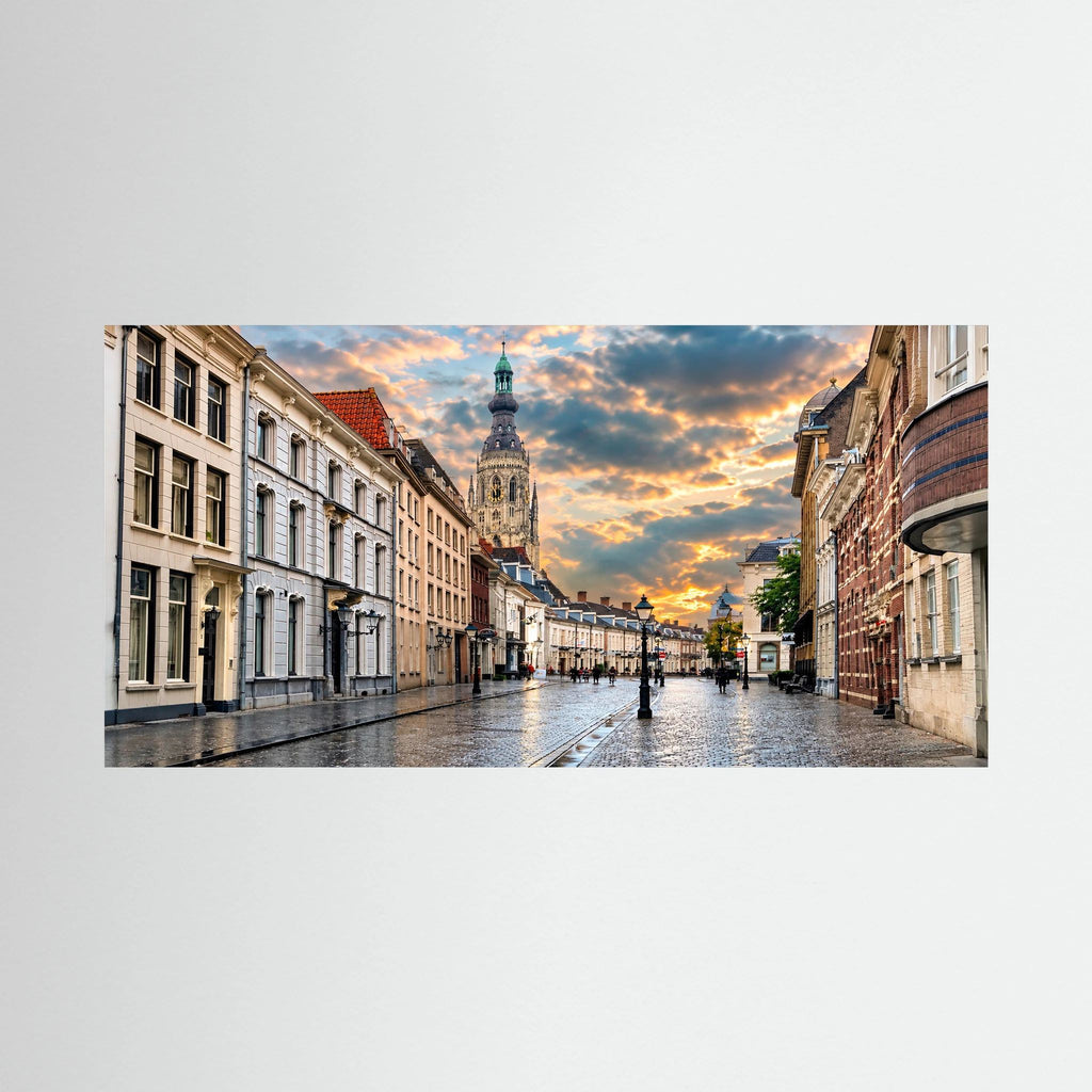 Stadszicht Breda print op canvas