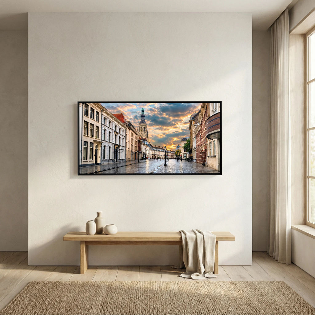 Stadszicht Breda print op canvas