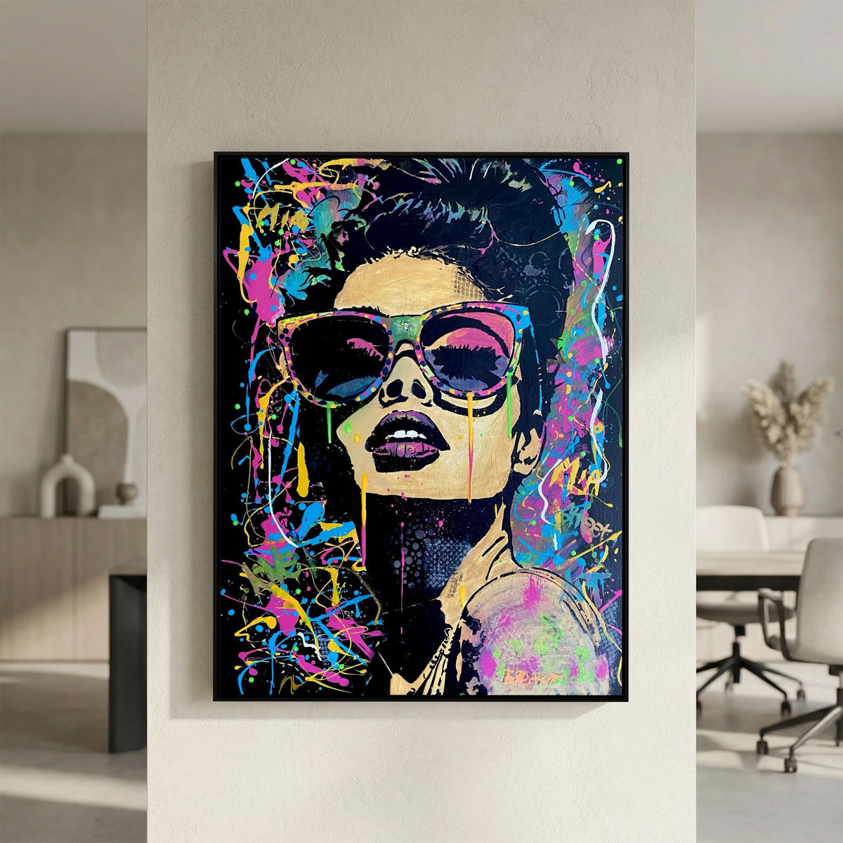 Mia print on canvas