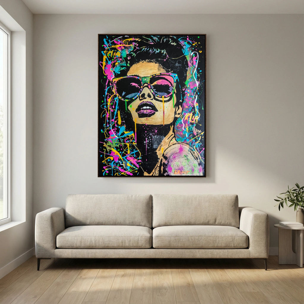 Mia print on canvas
