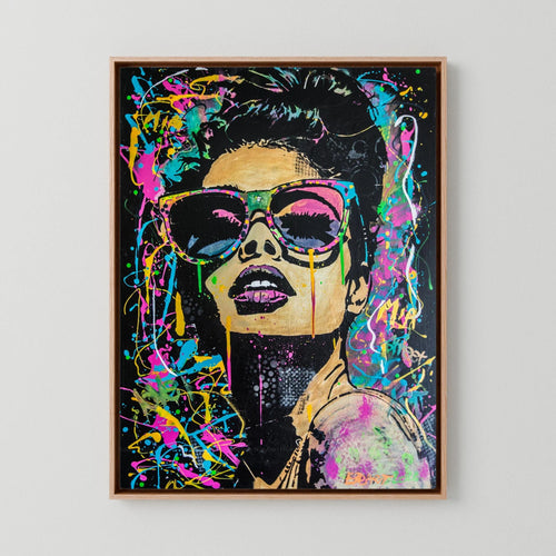Mia print on canvas