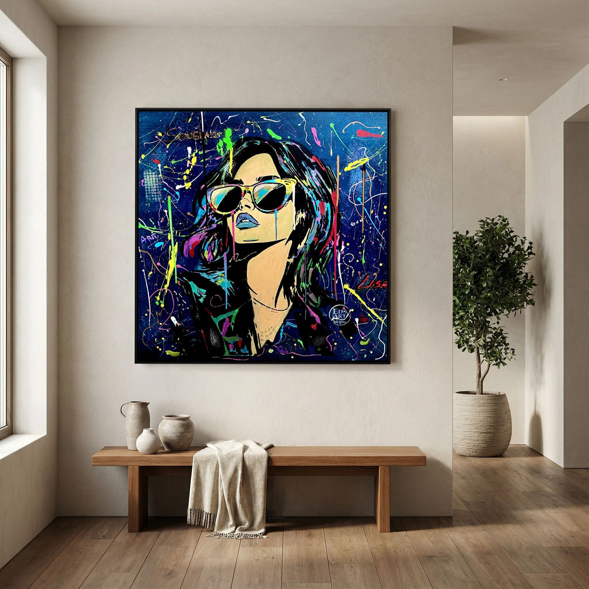 Lisa print on canvas
