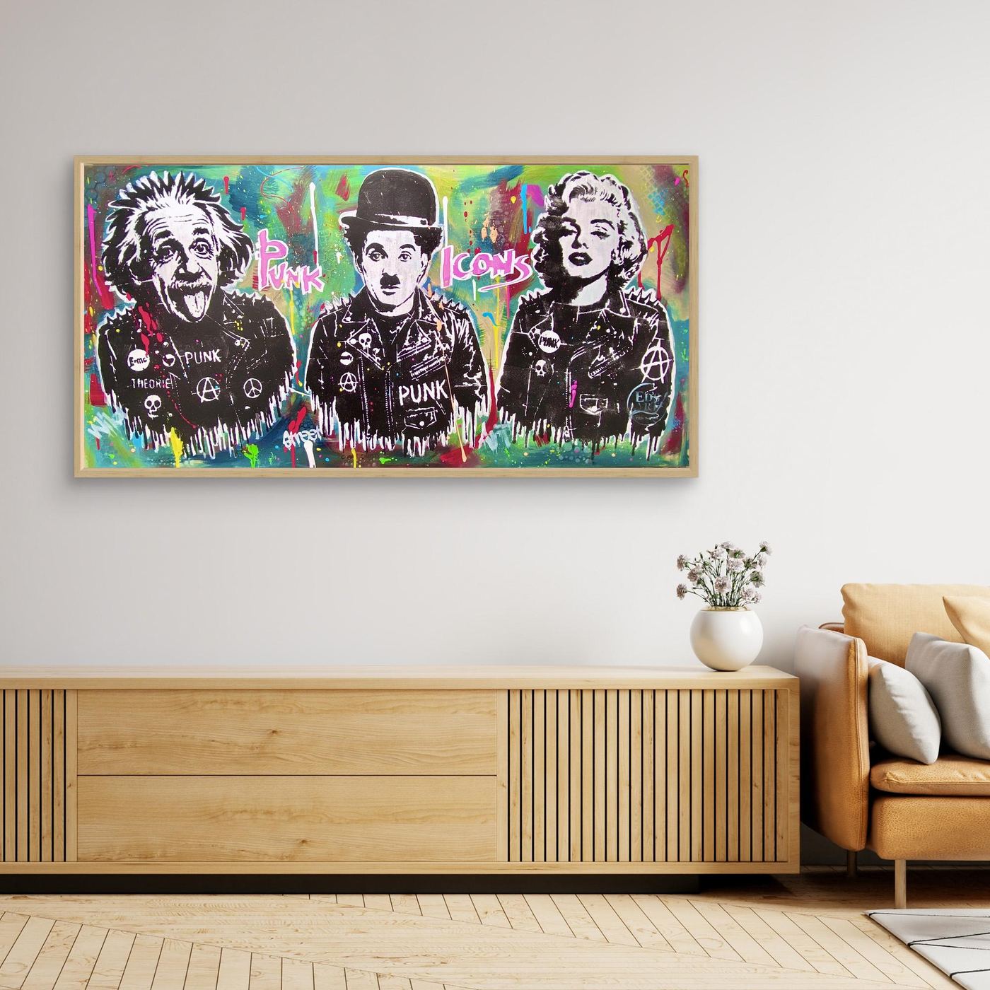 Punk Icons print on canvas