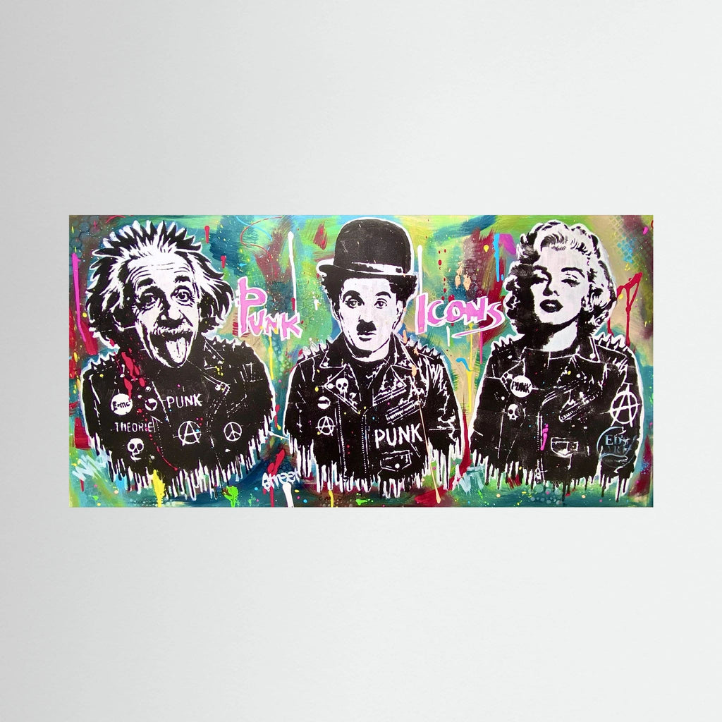Punk Icons print on canvas