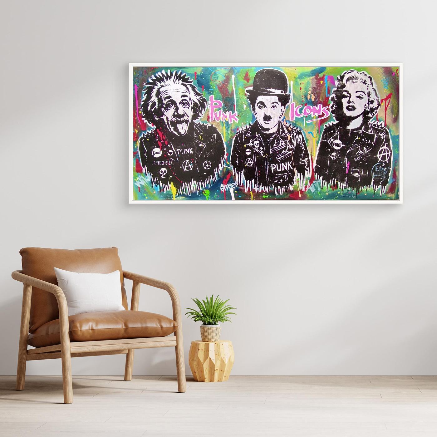 Punk Icons print on canvas