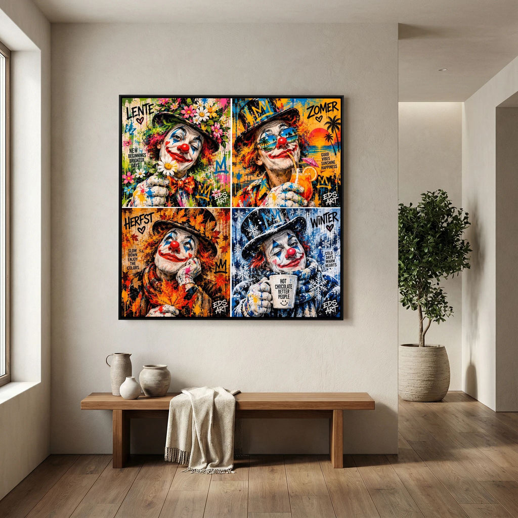 Four Seasons of Joy - print on canvas
