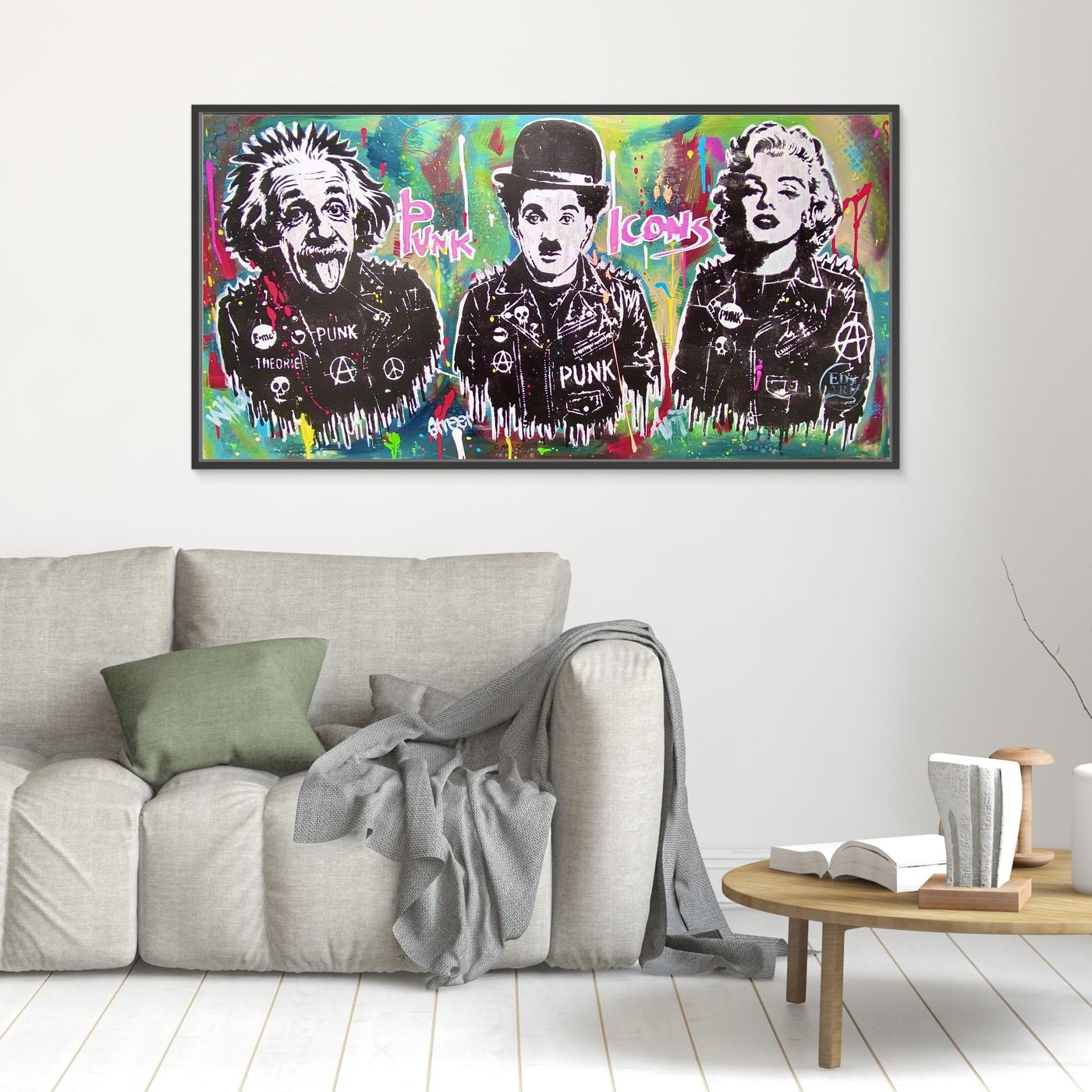 Punk Icons print on canvas
