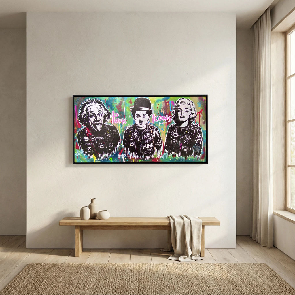 Punk Icons print on canvas