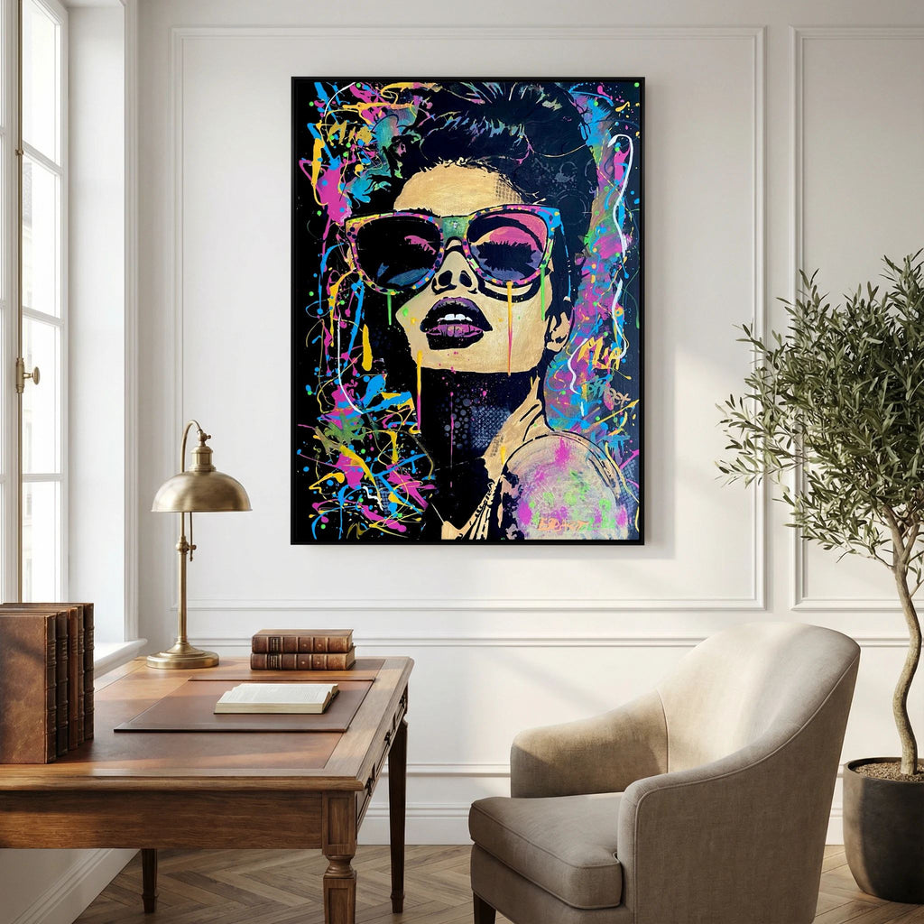 Mia print on canvas