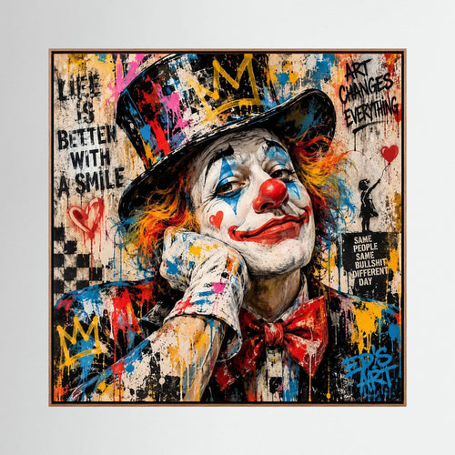 Joy The Rebel print on canvas