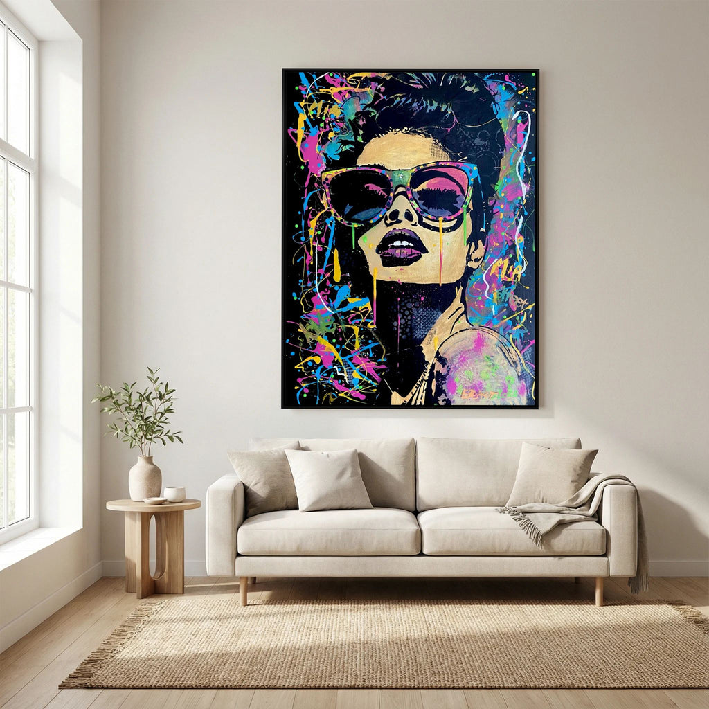 Mia print on canvas