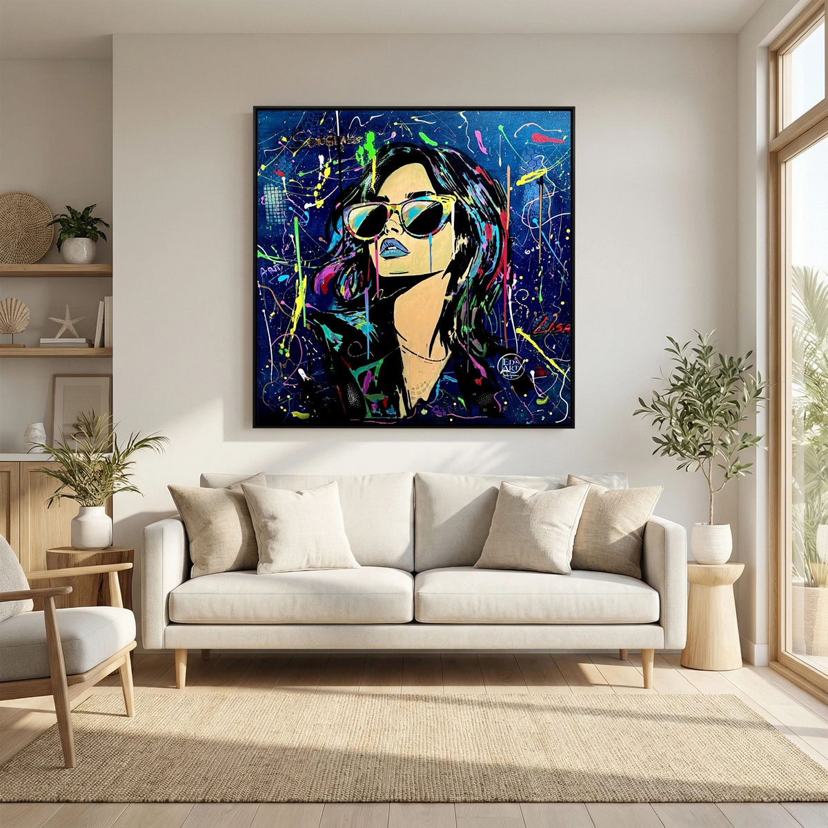 Lisa print on canvas